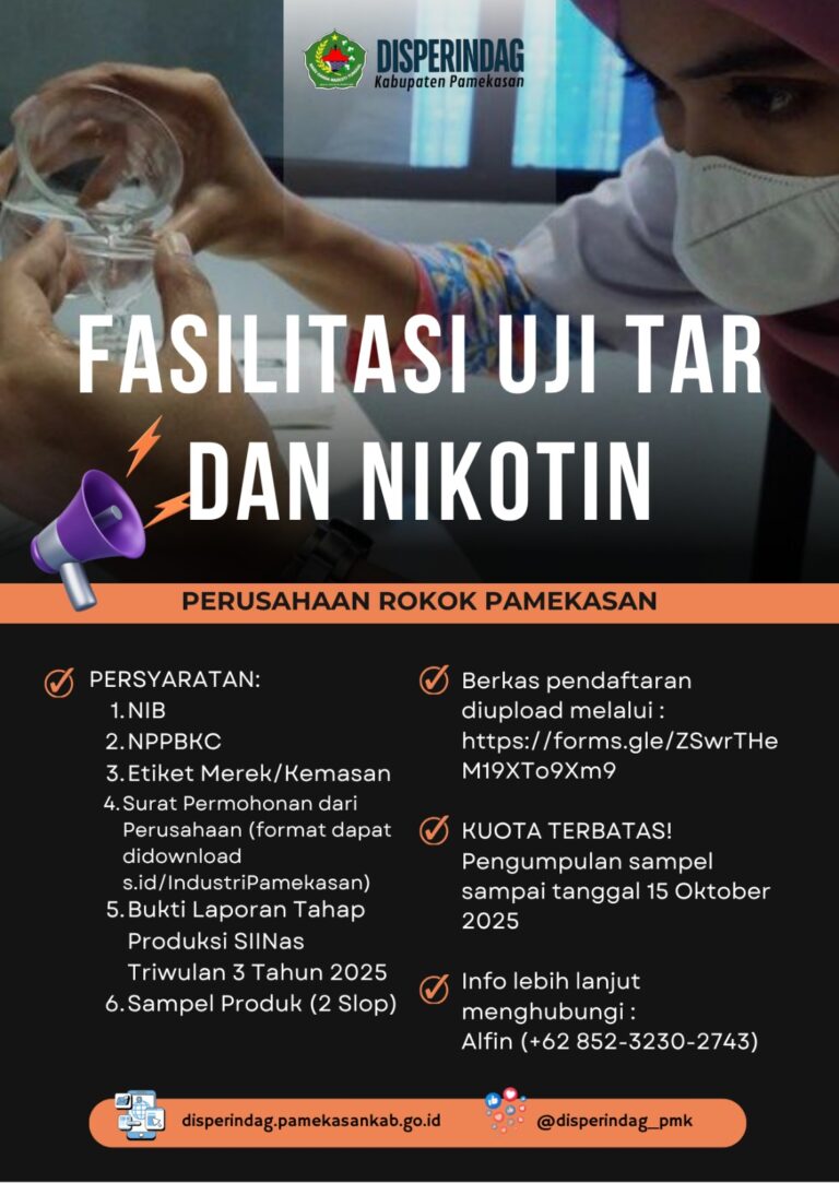 Fasilitasi Uji Tar dan Nikotin